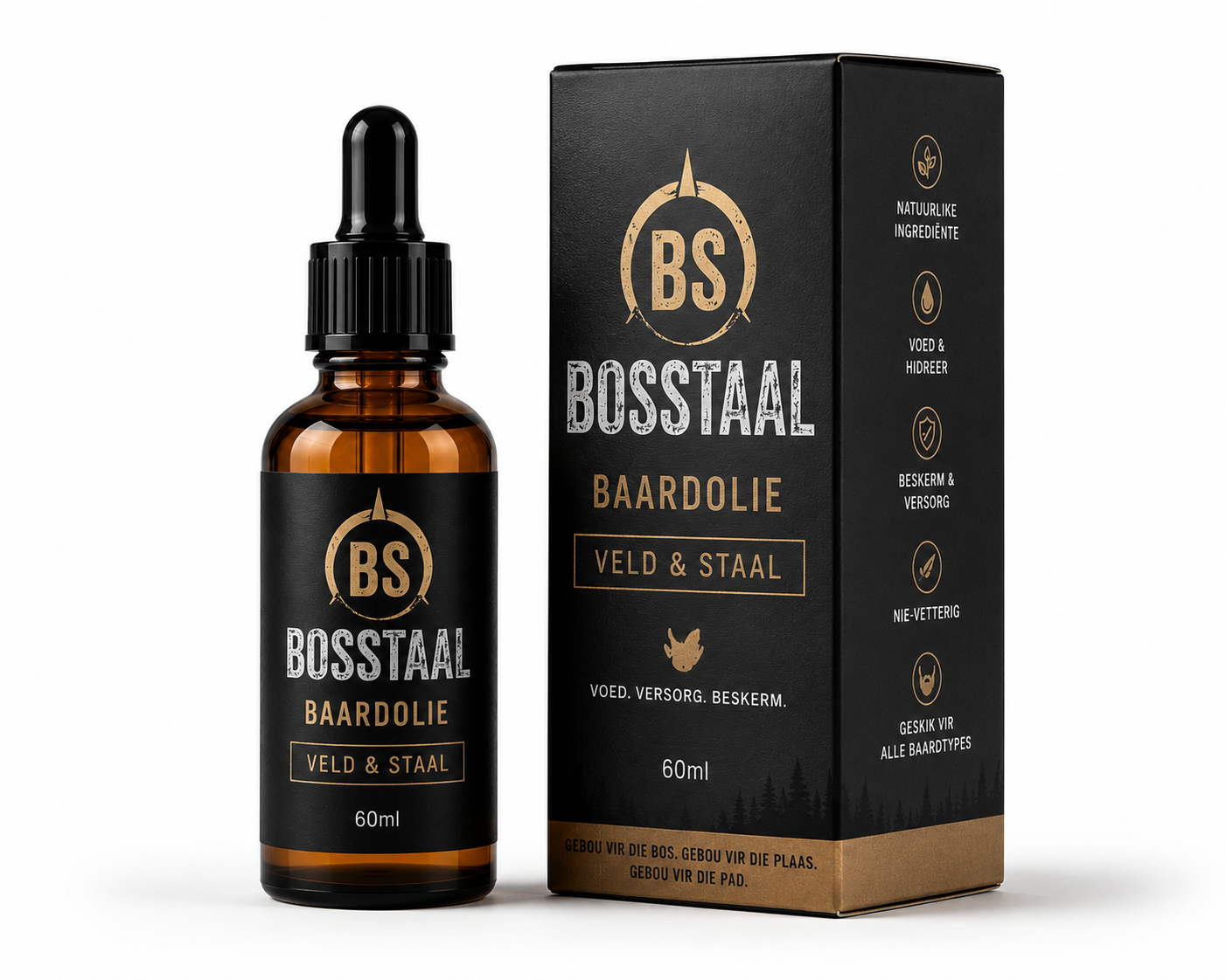 BosStaal Baardolie voordele infografiek
