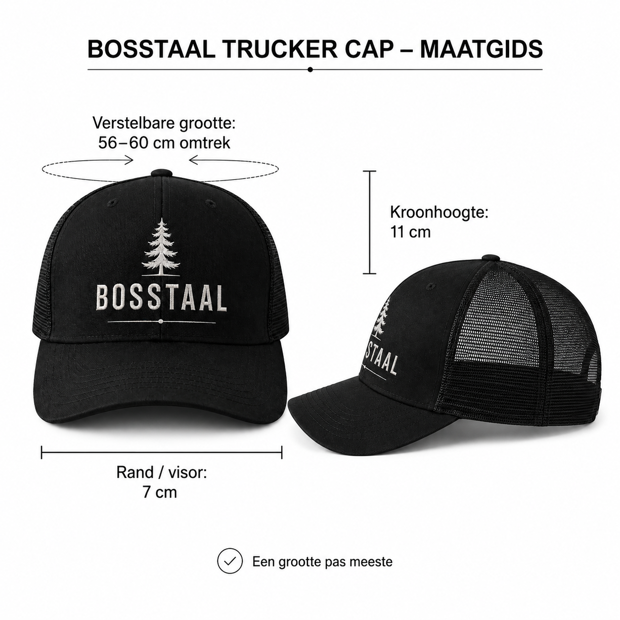 BosStaal Trucker Hoed.